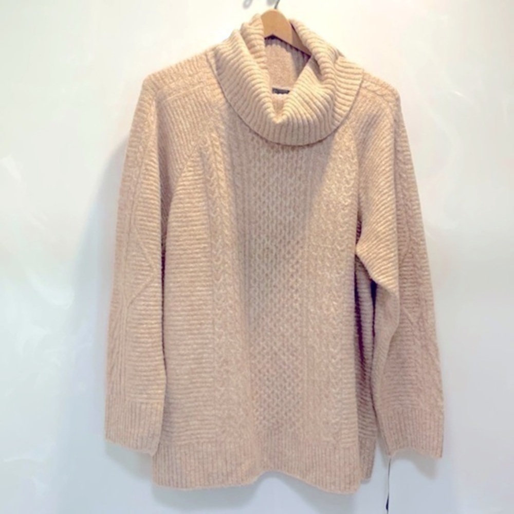 Rachel Roy Blush Knit Cowl Neck Sweater NWT